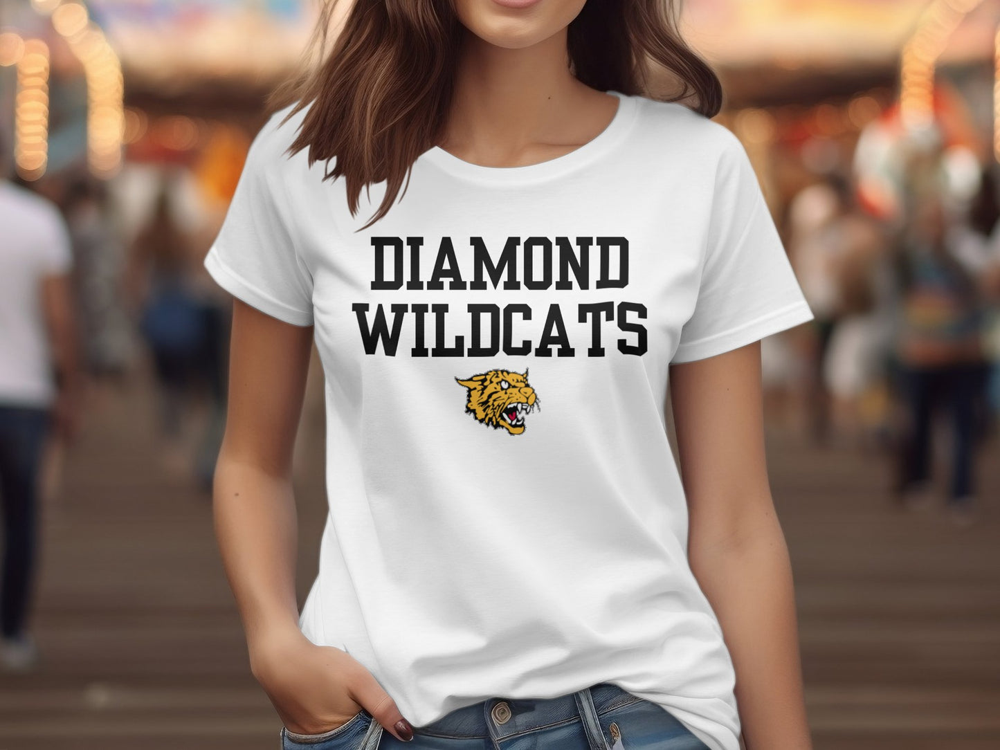 Diamond Wildcat w/Mascot